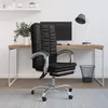 Image de vidaXL Fauteuil inclinable de bureau Noir Similicuir