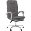 Image de vidaXL Vidaxl Fauteuil Inclinable De Bureau Gris Similicuir