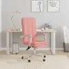 Image de vidaXL Fauteuil inclinable de bureau Rose Similicuir349721