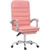 Image de vidaXL Vidaxl Fauteuil De Massage Inclinable De Bureau Rose Similicuir