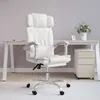 Image de vidaXL Vidaxl Fauteuil Inclinable De Bureau Blanc Similicuir