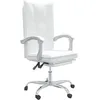 Image de vidaXL Vidaxl Fauteuil Inclinable De Bureau Blanc Similicuir
