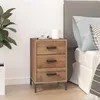Image de vidaXL Table de chevet Marron 40x30x55 cm Bois de pin massif