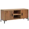 Image de vidaXL Meuble TV Marron 110x35x48 cm Bois de pin massif recyclÃ©
