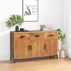 Image de vidaXL Buffet Marron 110x35x70 cm Bois de pin massif