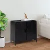 Image de vidaXL Buffet Noir 75x35x70 cm Bois de pin massif