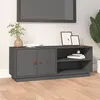Image de vidaXL Meuble TV Gris 105x34x40 cm Bois de pin massif818222