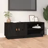 Image de vidaXL Meuble TV Noir 105x34x40 cm Bois de pin massif818224