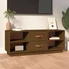 Image de vidaXL Meuble TV Marron miel 100x34x40 cm Bois de pin massif818228