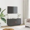 Image de vidaXL Meuble TV Gris 80x34x40 cm Bois de pin massif818232