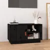 Image de vidaXL Meuble TV Noir 70x34x40 cm Bois de pin massif818239