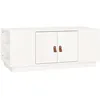 Image de vidaXL Vidaxl Table Basse Blanc 100x50x41 Cm Bois Massif De Pin