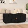 Image de vidaXL Table basse Noir 100x50x41 cm Bois massif de pin