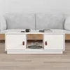 Image de vidaXL Table basse Blanc 100x50x35 cm Bois massif de pin818266