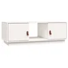 Image de vidaXL Table basse Blanc 100x50x35 cm Bois massif de pin