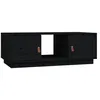 Image de vidaXL Table basse Noir 100x50x35 cm Bois massif de pin