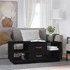 Image de vidaXL Table basse Noir 100x50x41 cm Bois massif de pin818274