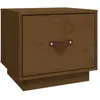 Image de vidaXL vidaXL Table de chevet Marron miel 40x34x35 cm Bois de pin solide