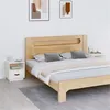 Image de vidaXL Tables de chevet 2 pcs Blanc 40x34x45 cm Bois de pin massif818298
