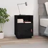 Image de vidaXL Table de chevet Noir 40x34x55 cm Bois de pin massif818323