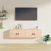 Image de vidaXL Armoires murales 2 pcs 60x30x30 cm Bois de pin massif