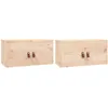 Image de vidaXL Vidaxl Armoires Murales 2 Pcs 60x30x30 Cm Bois De Pin Massif