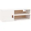 Image de vidaXL Vidaxl Armoire Murale Blanc 80x30x30 Cm Bois De Pin Massif