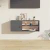 Image de vidaXL Armoire murale Gris 80x30x30 cm Bois de pin massif818389