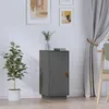 Image de vidaXL Buffet Gris 34x40x75 cm Bois massif de pin820114