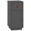 Image de vidaXL Buffet Gris 34x40x75 cm Bois massif de pin