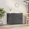 Image de vidaXL Buffet Gris 100x40x75 cm Bois massif de pin820144