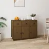 Image de vidaXL Buffet Marron miel 100x40x75 cm Bois massif de pin820150