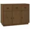 Image de vidaXL Buffet Marron miel 100x40x75 cm Bois massif de pin