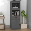 Image de vidaXL Buffet haut Gris 34x40x108,5 cm Bois massif de pin820154