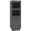 Image de vidaXL Buffet haut Gris 34x40x108,5 cm Bois massif de pin