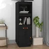 Image de vidaXL Buffet haut Noir 34x40x108,5 cm Bois massif de pin820156