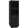 Image de vidaXL Buffet haut Noir 34x40x108,5 cm Bois massif de pin