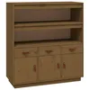 Image de vidaXL Buffet haut Marron miel 100x40x108,5 cm Bois massif de pin