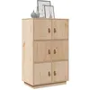 Image de vidaXL Buffet haut 67x40x108,5 cm Bois massif de pin820172
