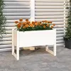 Image de vidaXL Jardinière Blanc 78x40x52 cm Bois massif de pin822118