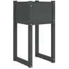 Image de vidaXL Vidaxl Jardinière Gris 40x40x81 Cm Bois Massif De Pin