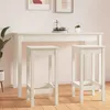 Image de vidaXL Chaises de bar lot de 2 blanc 40x40x78 cm bois de pin solide822138