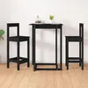 Image de vidaXL Chaises de bar lot de 2 noir 40x41,5x112 cm bois de pin solide822146