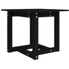 Image de vidaXL Table basse Noir 50x50x45 cm Bois massif de pin