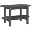 Image de vidaXL Table basse Gris 80x45x45 cm Bois massif de pin