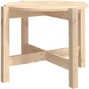 Image de vidaXL Vidaxl Table Basse Ø 62,5x45 Cm Bois Massif De Pin