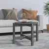 Image de vidaXL Table basse Gris Ø 62,5x45 cm Bois massif de pin822304