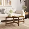 Image de vidaXL Table basse Marron miel 118x63x45 cm Bois massif de pin822320