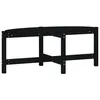 Image de vidaXL Table basse Noir 118x63x45 cm Bois massif de pin