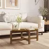 Image de vidaXL Table basse Marron miel 87x48x35 cm Bois massif de pin822325